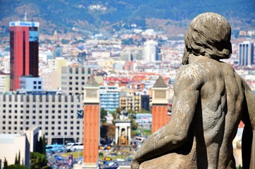 Sunny Day in Barcelona, Spain