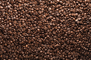 coffee beans, composition of coffee beans, coffee beans background