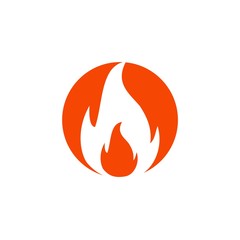 Fire flame Logo Template icon