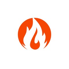 Fire flame Logo Template icon