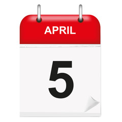 Daily calendar April day 5