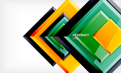 Square geometric background