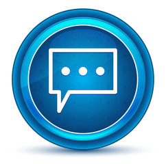 Comment icon eyeball blue round button