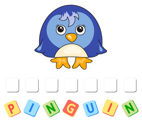 Cartoon penguin crossword