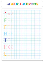 Continue the pattern with crayons or felt-tip pens