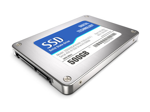 SSD isolated on white background 3d