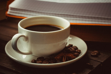  cup of coffee on the table