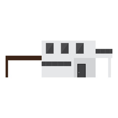 Isolated modern house building. Vector illustration design