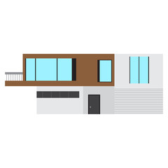 Isolated modern house building. Vector illustration design