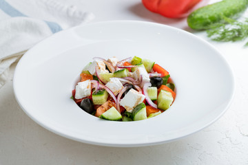 Greek salad with feta