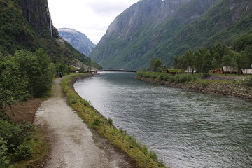 Plakat river fjord norway