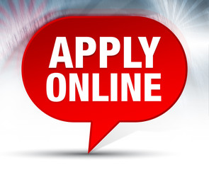 Apply Online Red Bubble Background