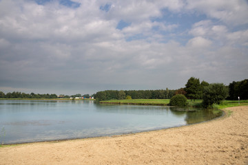 Obraz premium Borrow pit near Herwijnen
