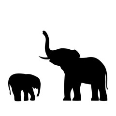 elephant with elephant icon