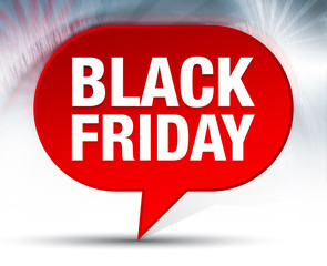 Black Friday Red Bubble Background