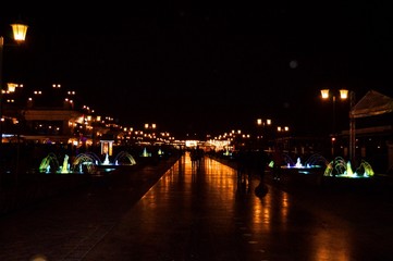 bridge at night
