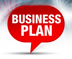 Business Plan Red Bubble Background