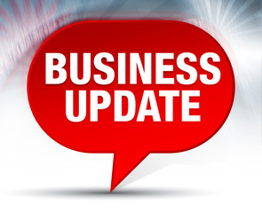 Business Update Red Bubble Background