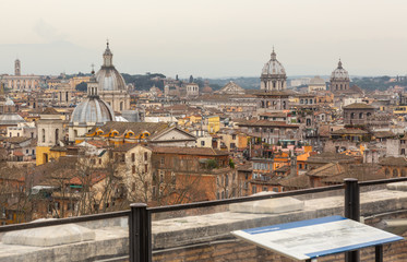 Obraz premium Rome city skyline view