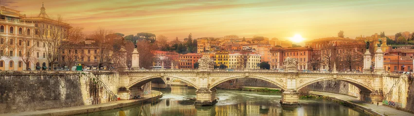  Vittorio Emanuele famous bridge in Rome, Italy © Sergey Yarochkin