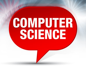 Computer Science Red Bubble Background