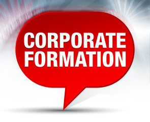 Corporate Formation Red Bubble Background