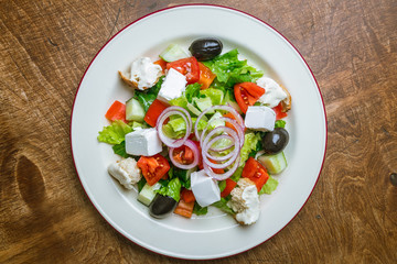 Greek salad with feta