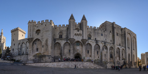 Fototapeta premium Castillo Fortaleza de los Papas , Avignon, Provenza, Francia