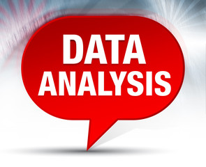Data Analysis Red Bubble Background
