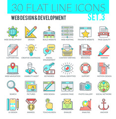 Web Design and Development Icons