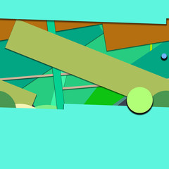 Flat material design - Creative vector trend seamless