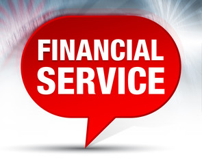 Financial Service Red Bubble Background