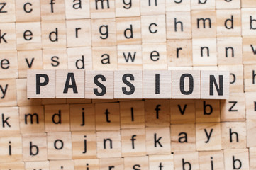 Obraz premium Passion word concept