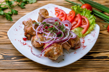 Kebab of pork