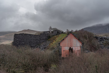 Cornish Beam Engine at Dorothea Slate Quarry, Nantlle Valley, Wales, UK