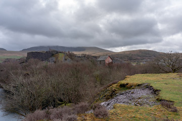 Cornish Beam Engine at Dorothea Slate Quarry, Nantlle Valley, Wales, UK