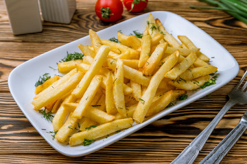 french fries on board