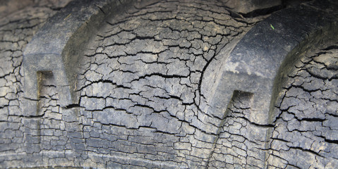 Poröser Traktorreifen © Stefan Werner