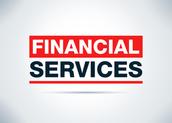 Financial Services Abstract Flat Background Design Illustration