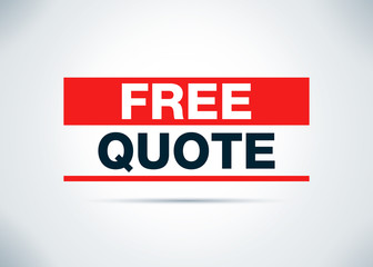 Free Quote Abstract Flat Background Design Illustration