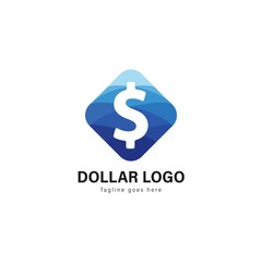 Money logo template design. Money logo with modern frame vector design