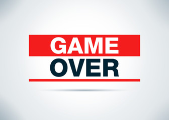 Game Over Abstract Flat Background Design Illustration