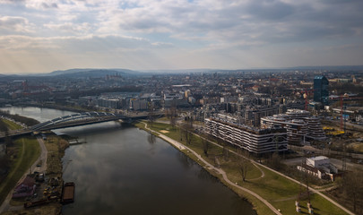 Fototapeta premium Wisła River, Cracow, Poland