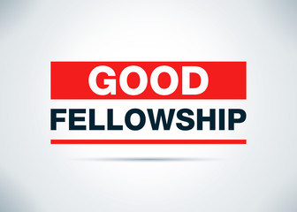 Good Fellowship Abstract Flat Background Design Illustration