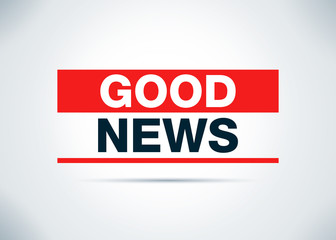 Obraz premium Good News Abstract Flat Background Design Illustration