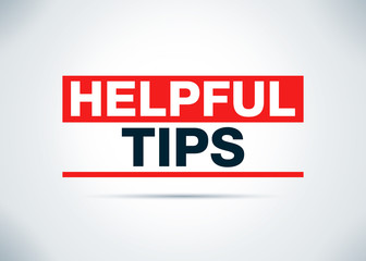 Helpful Tips Abstract Flat Background Design Illustration