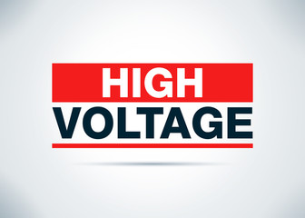 High Voltage Abstract Flat Background Design Illustration