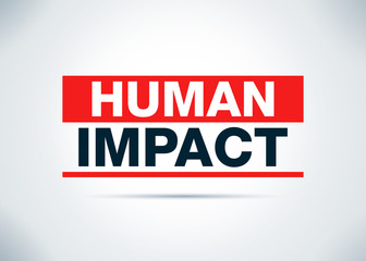 Human Impact Abstract Flat Background Design Illustration