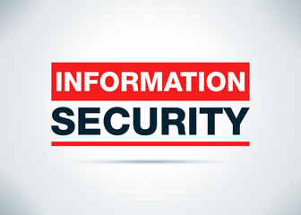 Information Security Abstract Flat Background Design Illustration