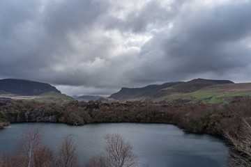 Dorothea Slate Quarry, Nantlle Valley, Wales, Gwynedd, UK